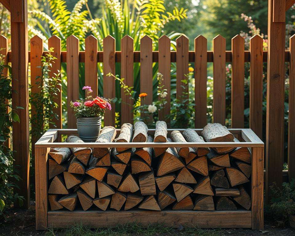 Kreative Brennholz Lagerung Kreative Brennholz Lagerung