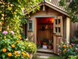 Kreative Eckschuppen-Ideen für kleine Gärten