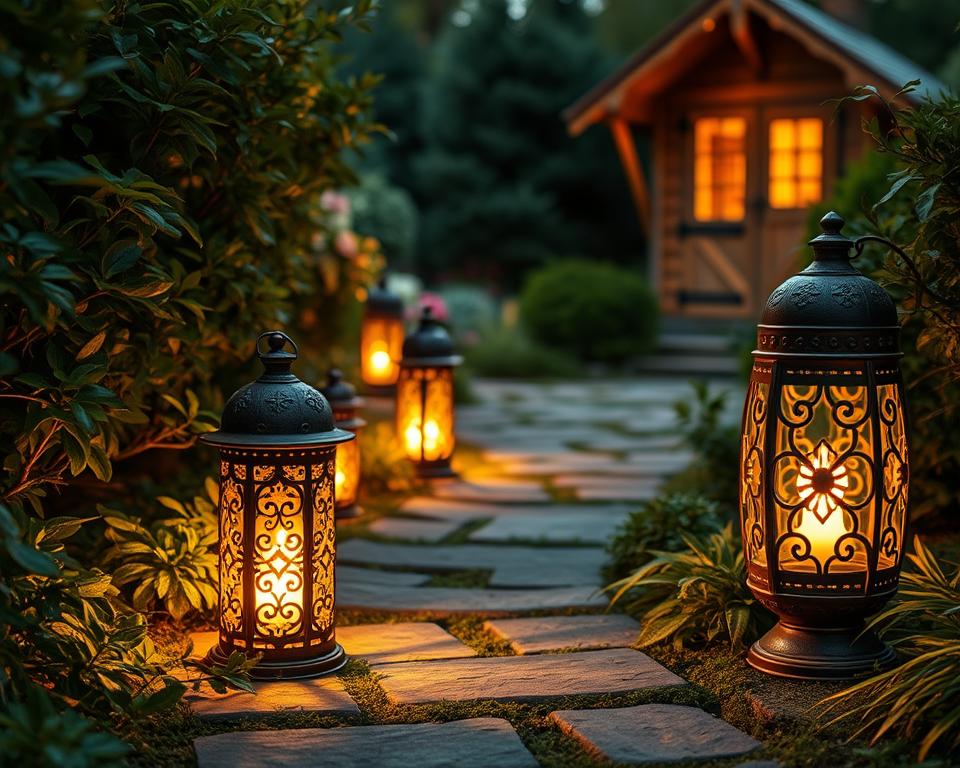 Kreative Gartenbeleuchtung Design