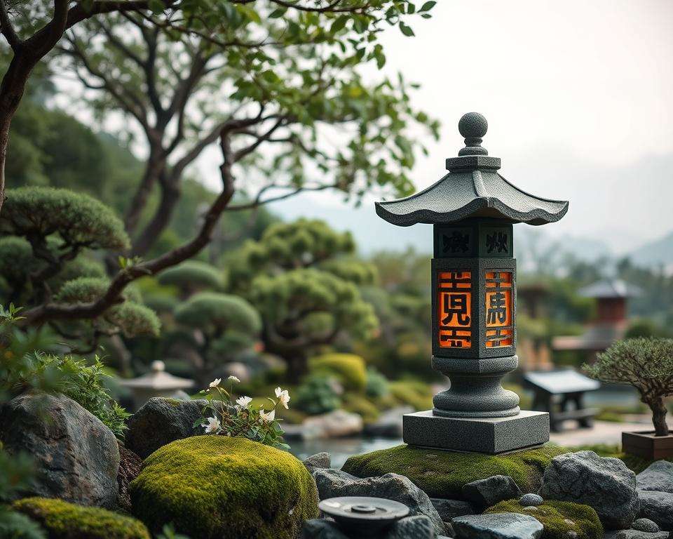 Kreative Gestaltungsideen japanische Gartenlaterne