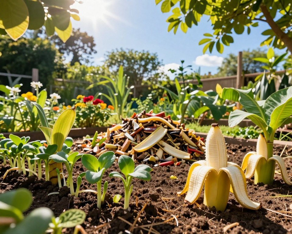 Kreative Nutzung von Bananenschalen im Garten