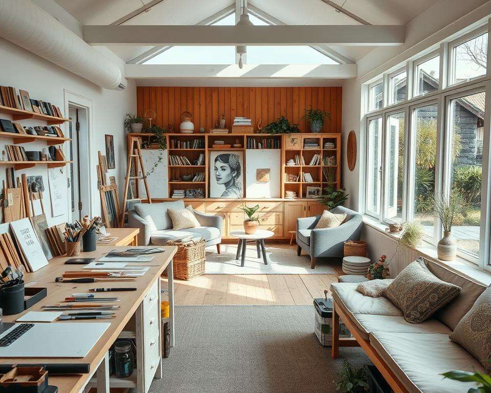 Kreative Raumaufteilung Gartenhaus Atelier Kreative Raumaufteilung Gartenhaus Atelier