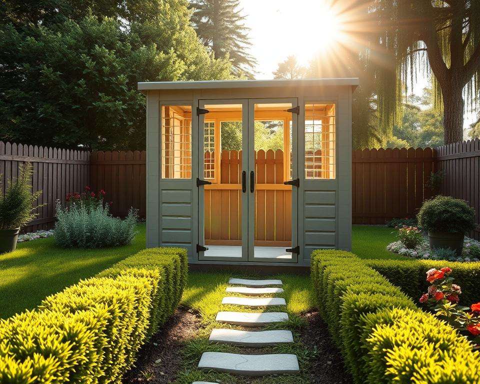 Kunststoff Gartenhaus Sicherheit