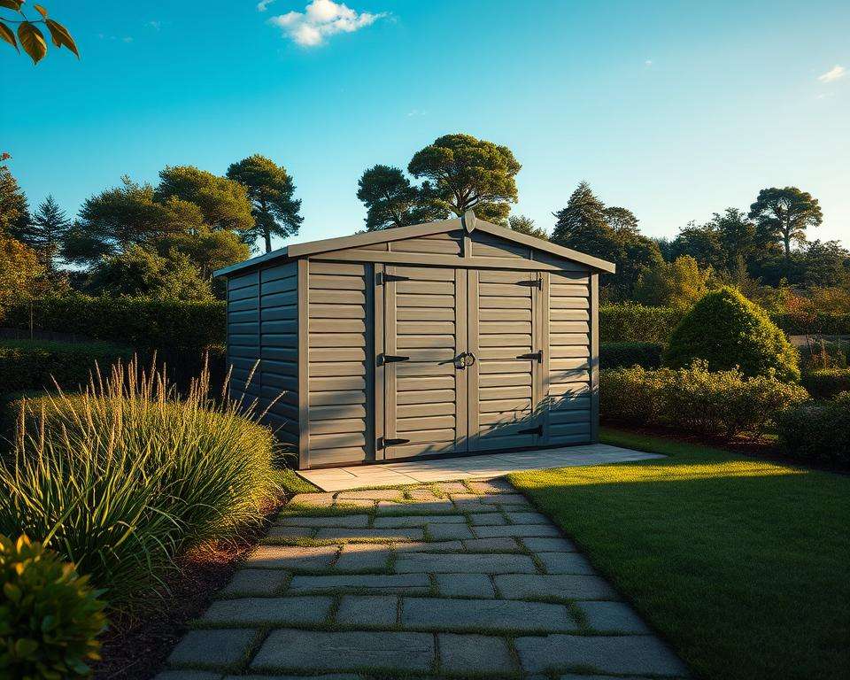 Kunststoff Schuppen Größe Fundament