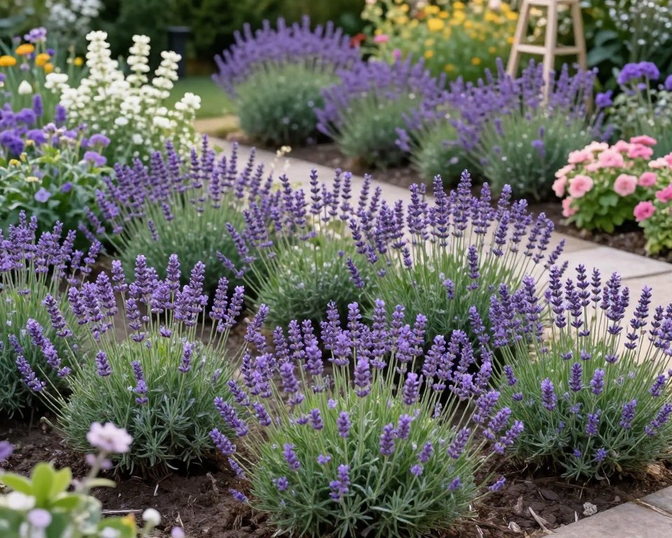 Lavendel Höhenstaffelung Gartengestaltung