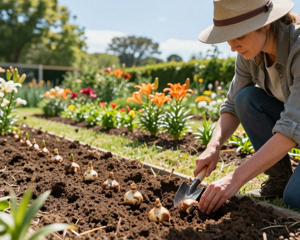 Lilien Pflanzzeit im Garten
