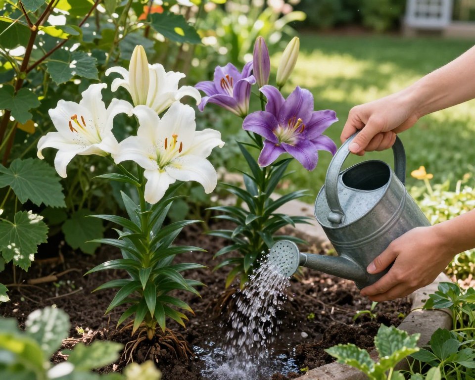 Lilien gießen Bewässerungstipps