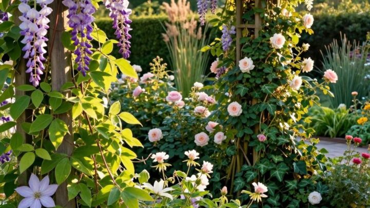 Liste der ausdauernden Kletterpflanzen für Ihren Garten