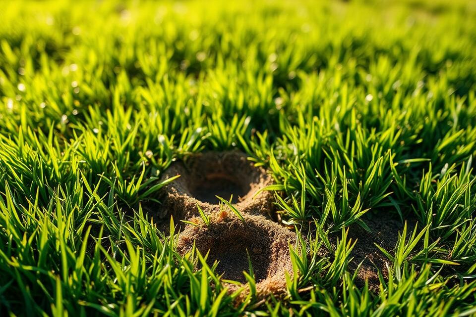 Löcher im Rasen erkennen und effektiv behandeln