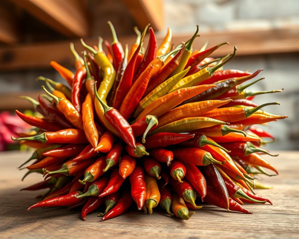 Lufttrocknung von Chilis Methode