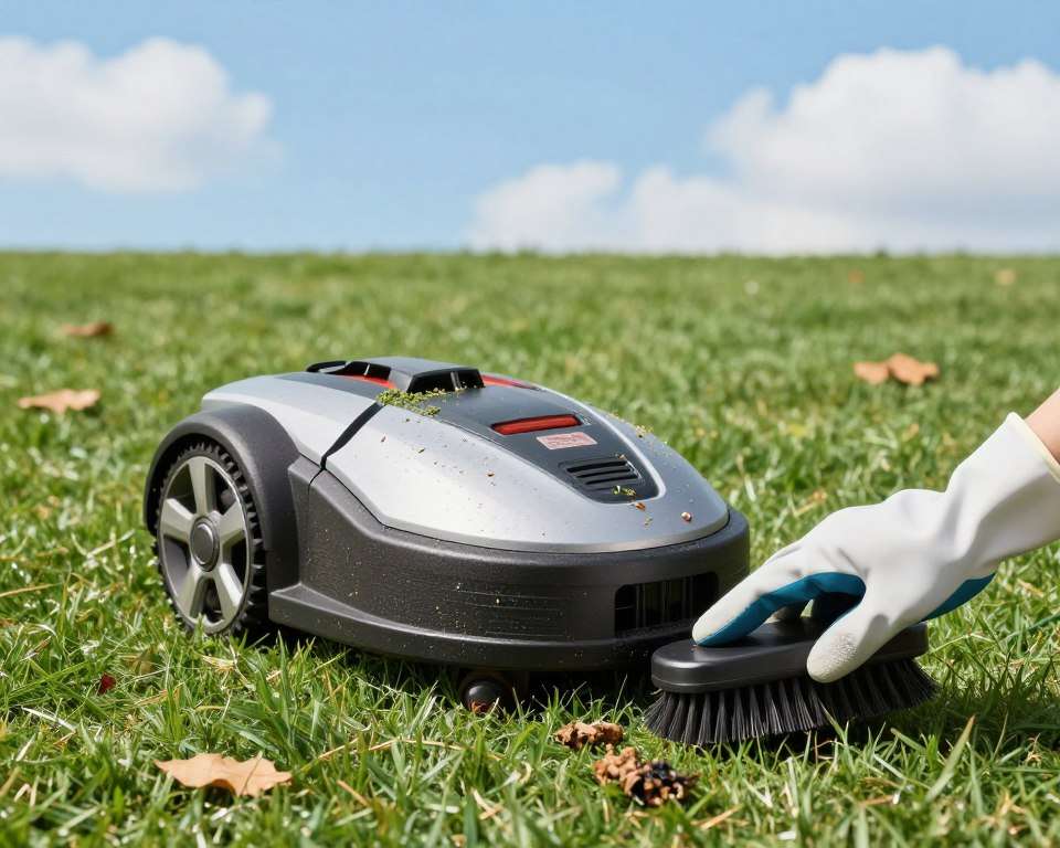 Mähroboter Reinigung nach Hundekot