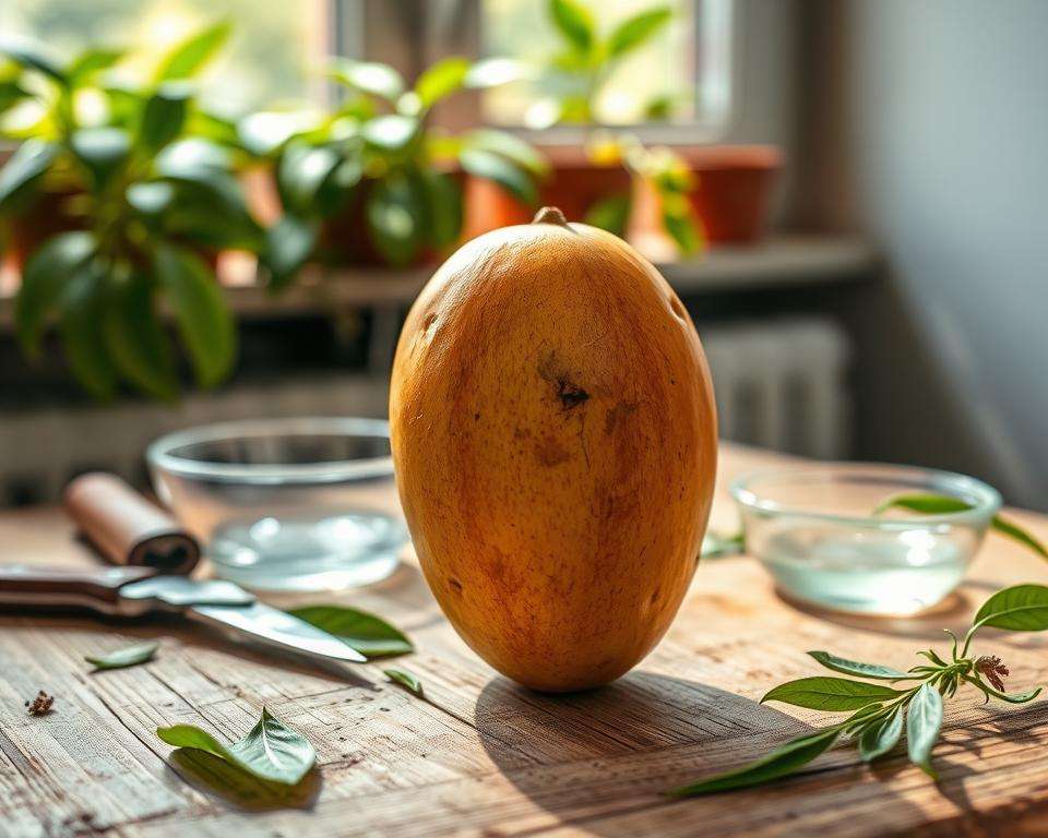 Mangokern Anzucht Vorbereitung Mangokern Anzucht Vorbereitung