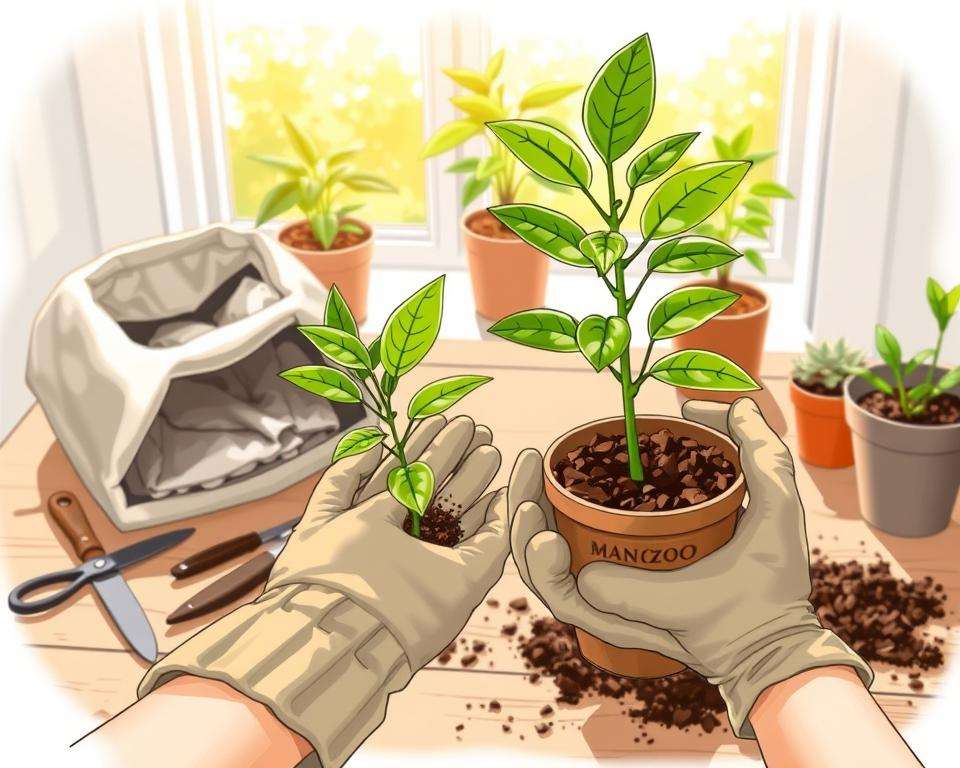 Mangopflanze umtopfen Anleitung Mangopflanze umtopfen Anleitung