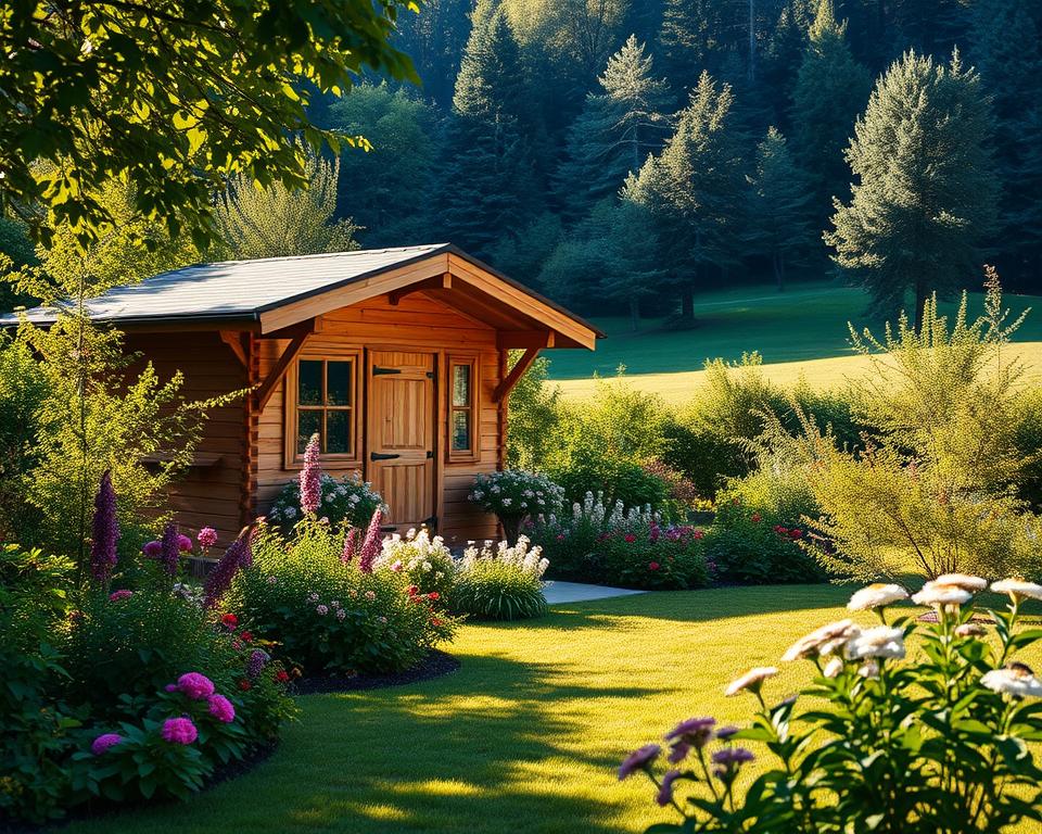 Massivholz Gartenhaus Holzarten