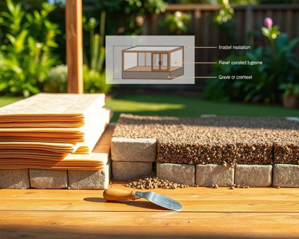 Materialauswahl Dämmung Fundament Gartenhaus