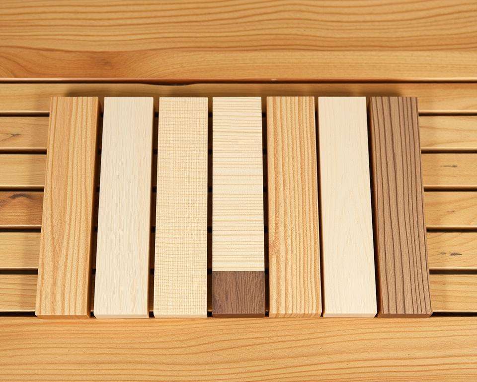 Materialauswahl Holzarten Lamellenwand Materialauswahl Holzarten Lamellenwand