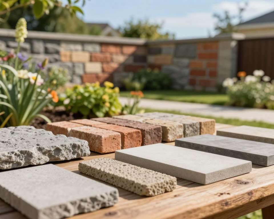 Materialauswahl für Gartenmauer