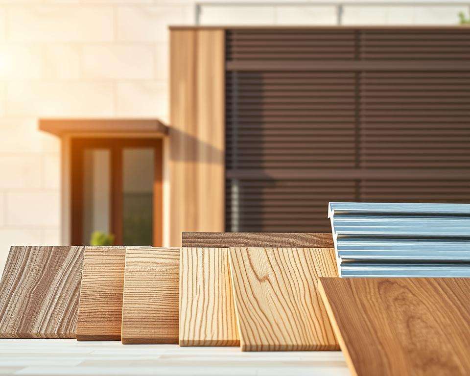 Materialien Fassadenverkleidung Holz Kunststoff Metall
