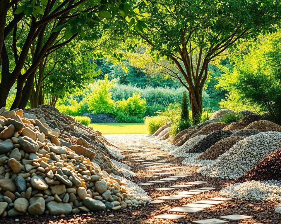 Materialien Gartenweg Auswahl