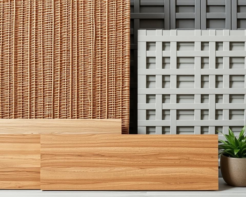 Materialien Sichtschutz