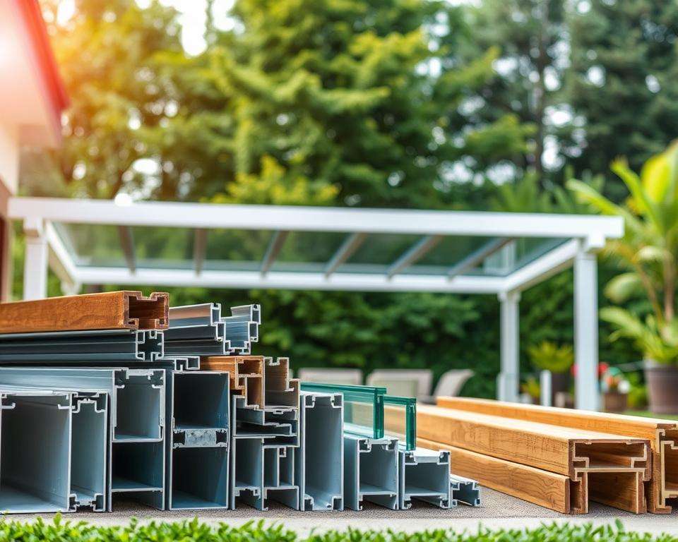 Materialien Terrassenüberdachung Vergleich