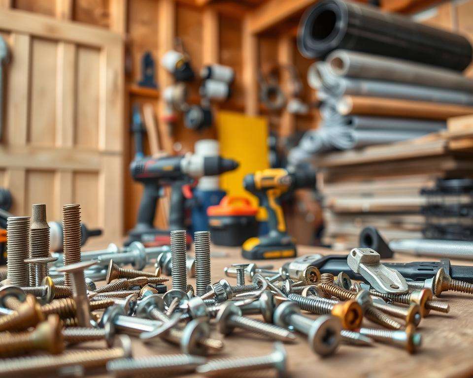 Materialien Werkzeuge Sturmsicherung Gartenhaus