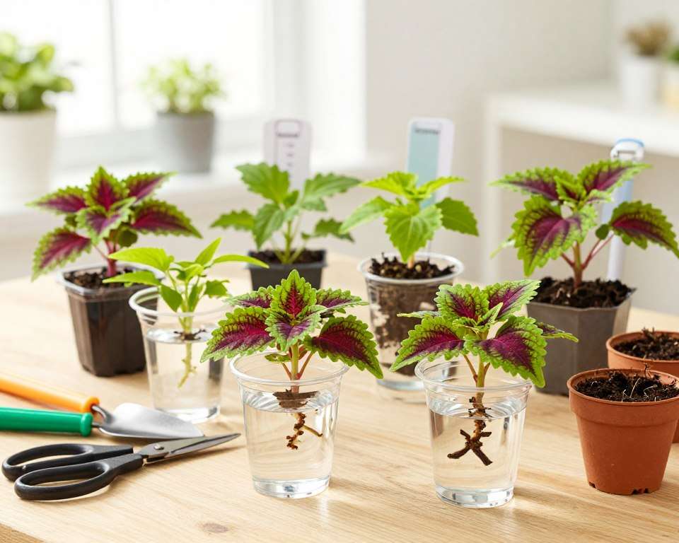 Materialien für Buntnessel Stecklinge