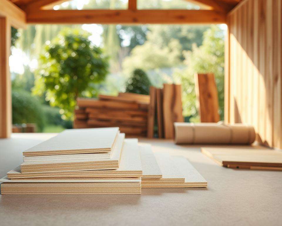 Materialien für Gartenhaus Verkleidung