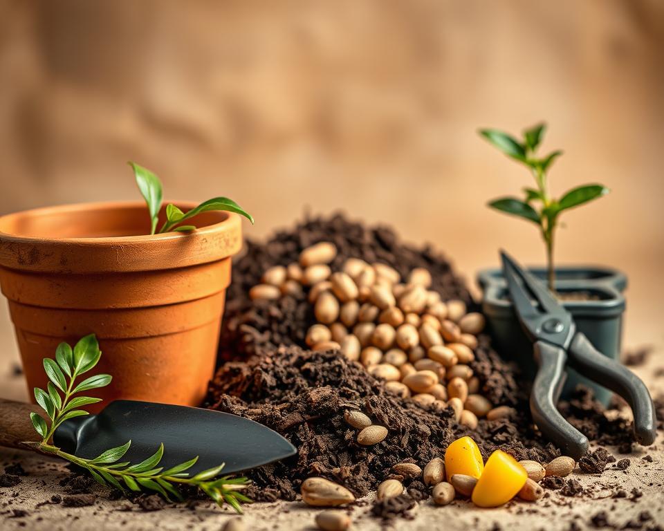 Materialien für Mango Anzucht