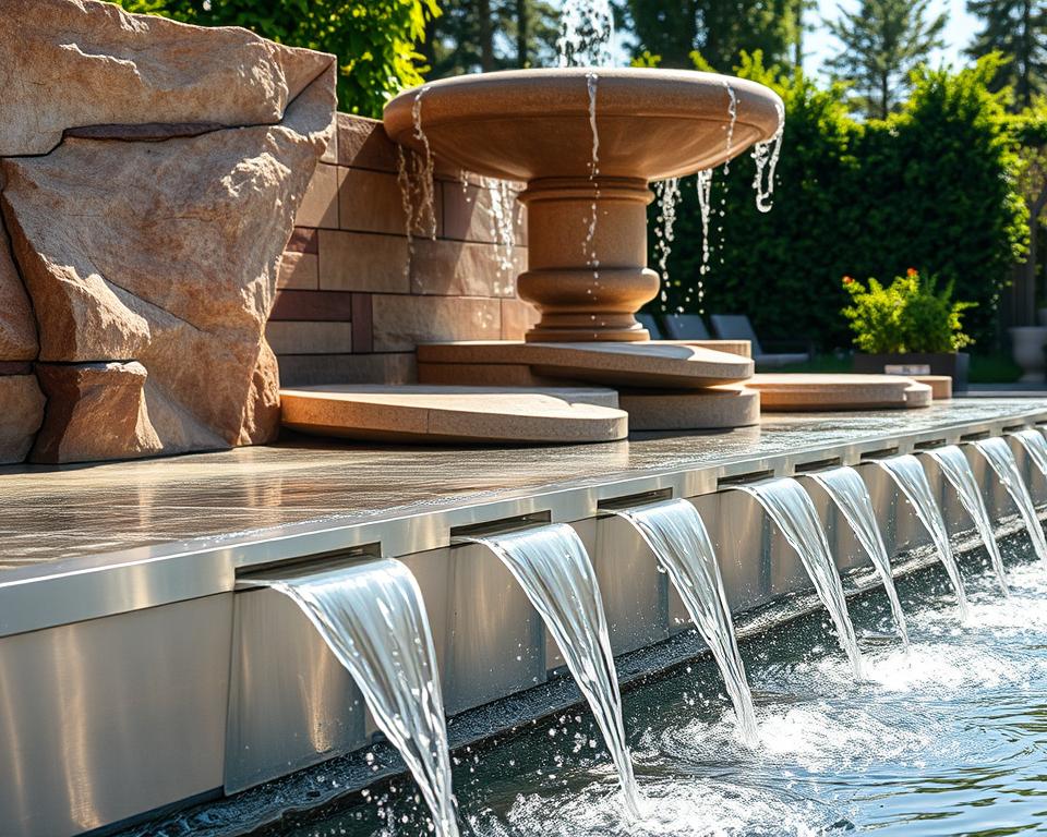 Materialien für Wasserspiele