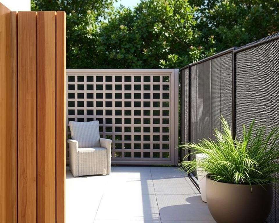 Materialien für freistehenden Sichtschutz Materialien für freistehenden Sichtschutz