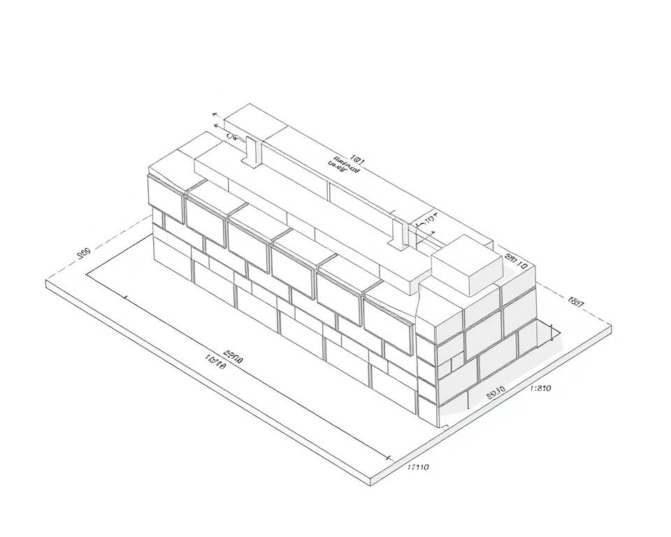 Mauerabdeckung Planungsschritte