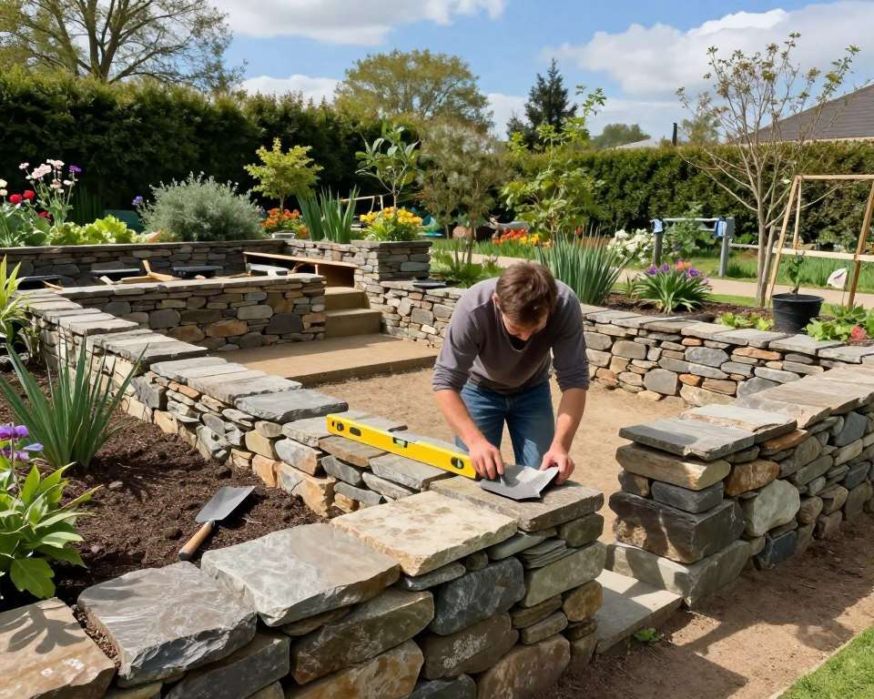 Mauerbau Schritt-für-Schritt