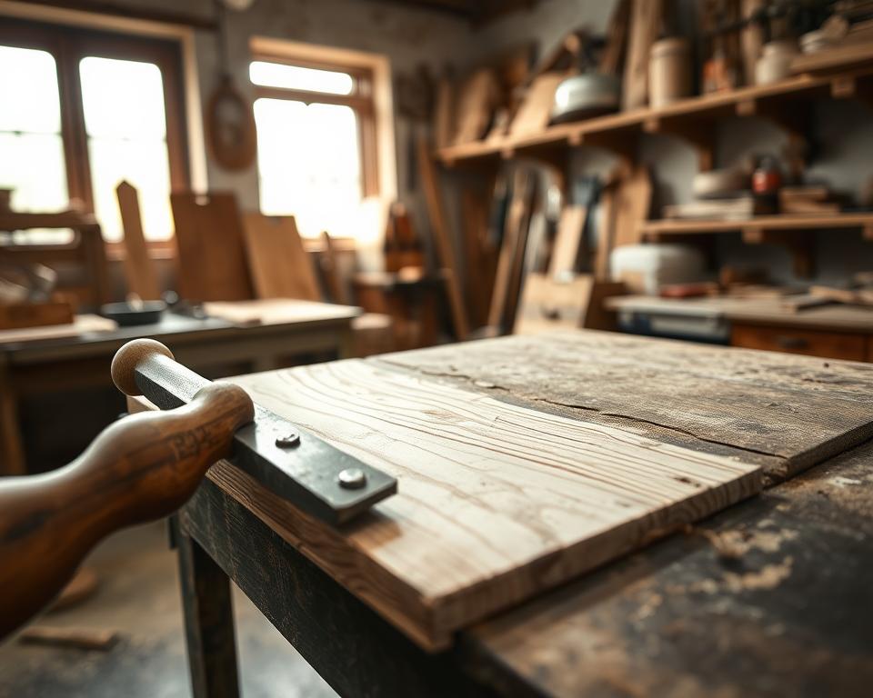 Mechanische Farbentfernung Holz