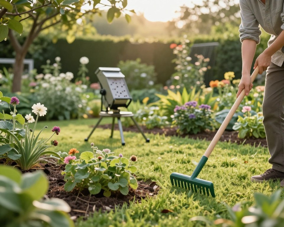 Mechanische Zeckenbekämpfung im Garten