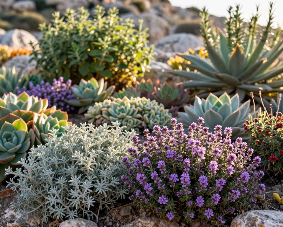 Mediterrane Bodendecker im Trockengarten