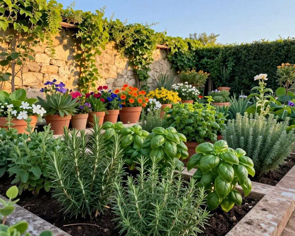 Mediterrane Kräuter im Garten