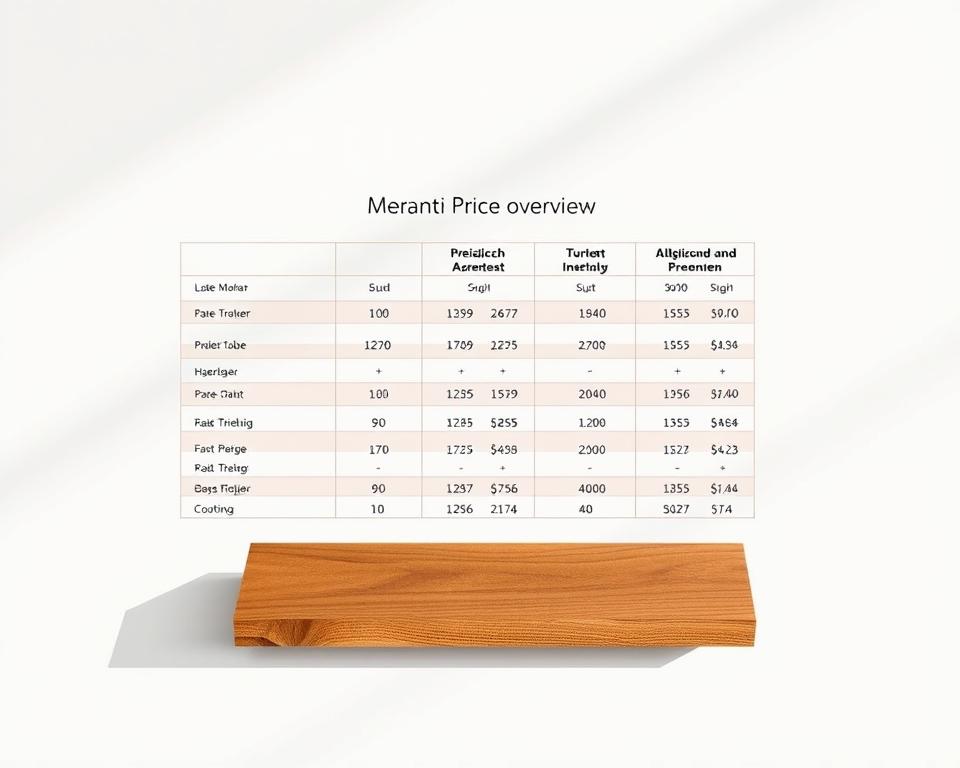 Meranti Holz Preisübersicht