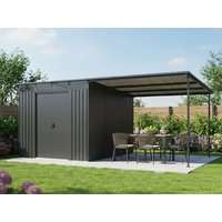 Metall Gerätehaus Modell Lübeck 12,36 m²| Rabatt: 26%|4x3m