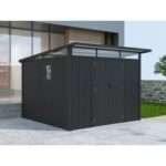 Metall Gerätehaus Modell Skylight 7,56 m² Anthrazi| Rabatt: 26%|3x2m