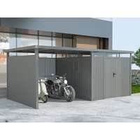 Metall Gerätehaus Modell Style 7,56 m² Spar-Set-2| Rabatt: 26%|3x2m