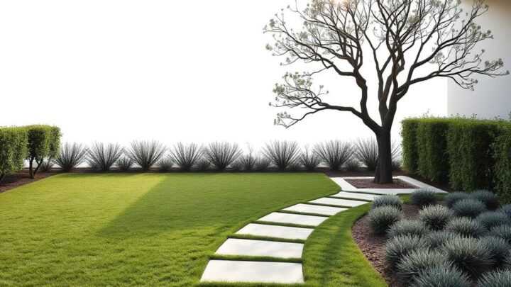 Minimalistische Gartenideen für einen aufgeräumten Außenbereich