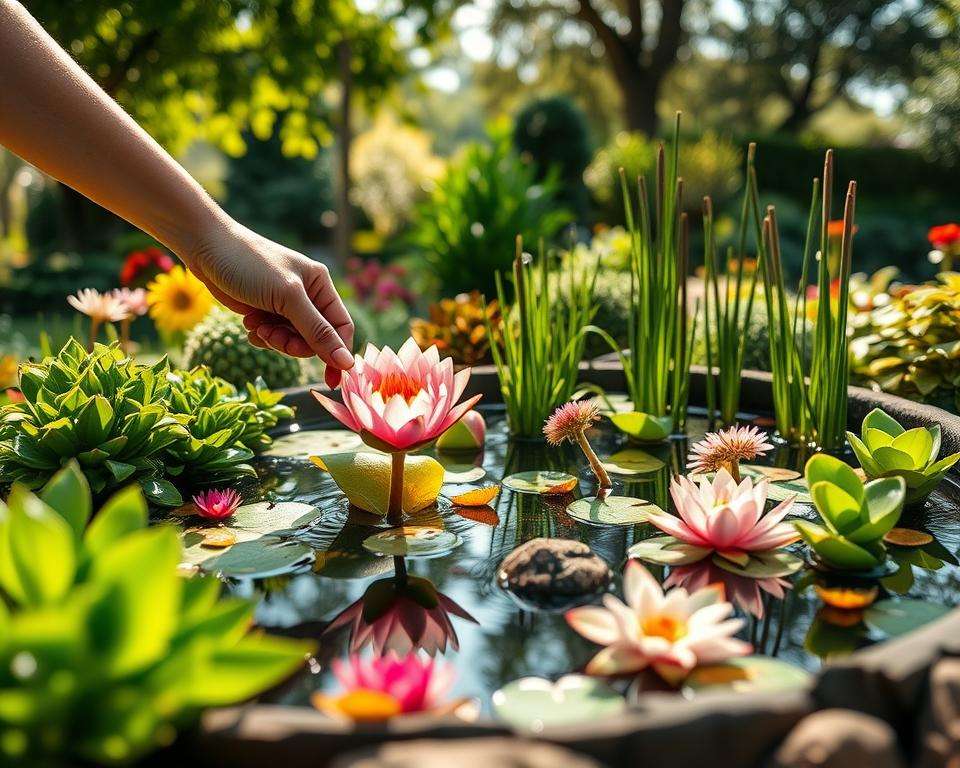 Miniteich bepflanzen Anleitung