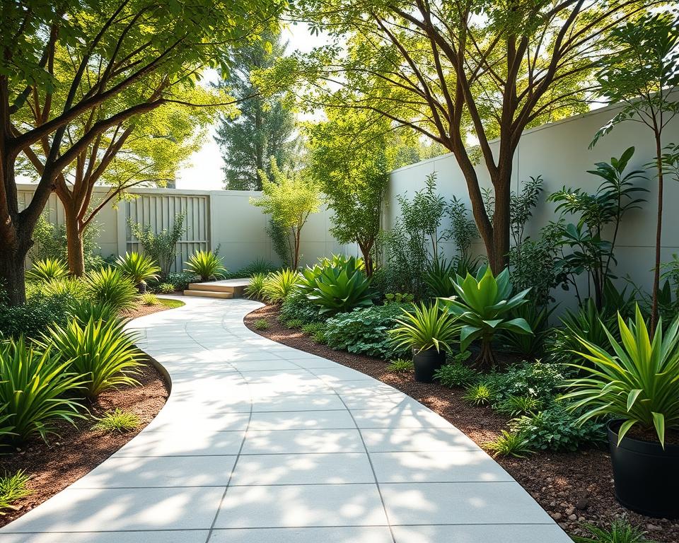 Moderne Gartenbeläge und Gartenwege