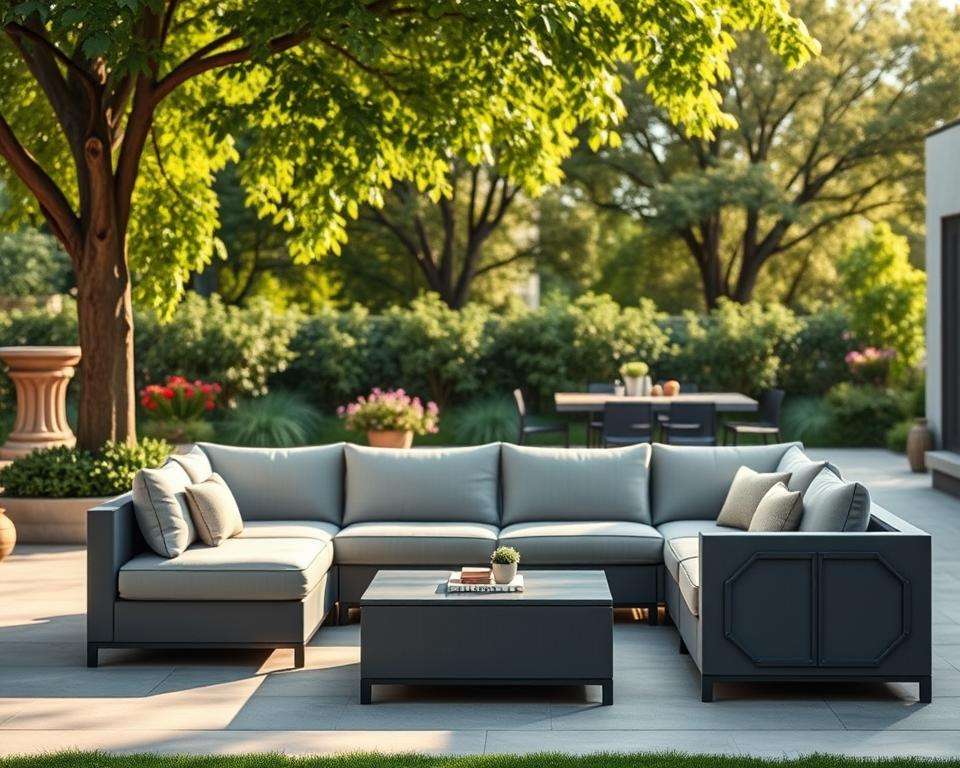 Modulare Gartenmöbel