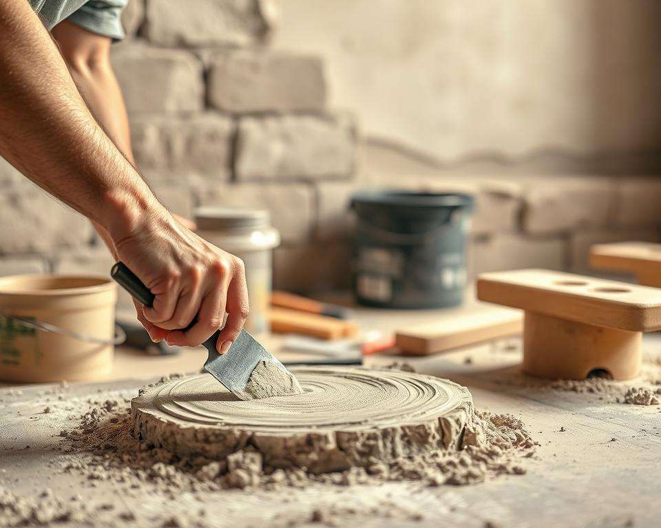 Mörtel und Putz Verarbeitung