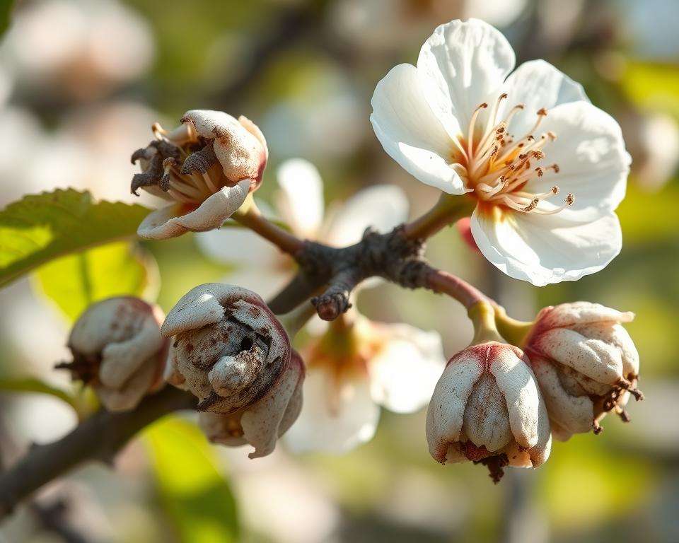 Monilia Fruchtfäule Spitzendürre