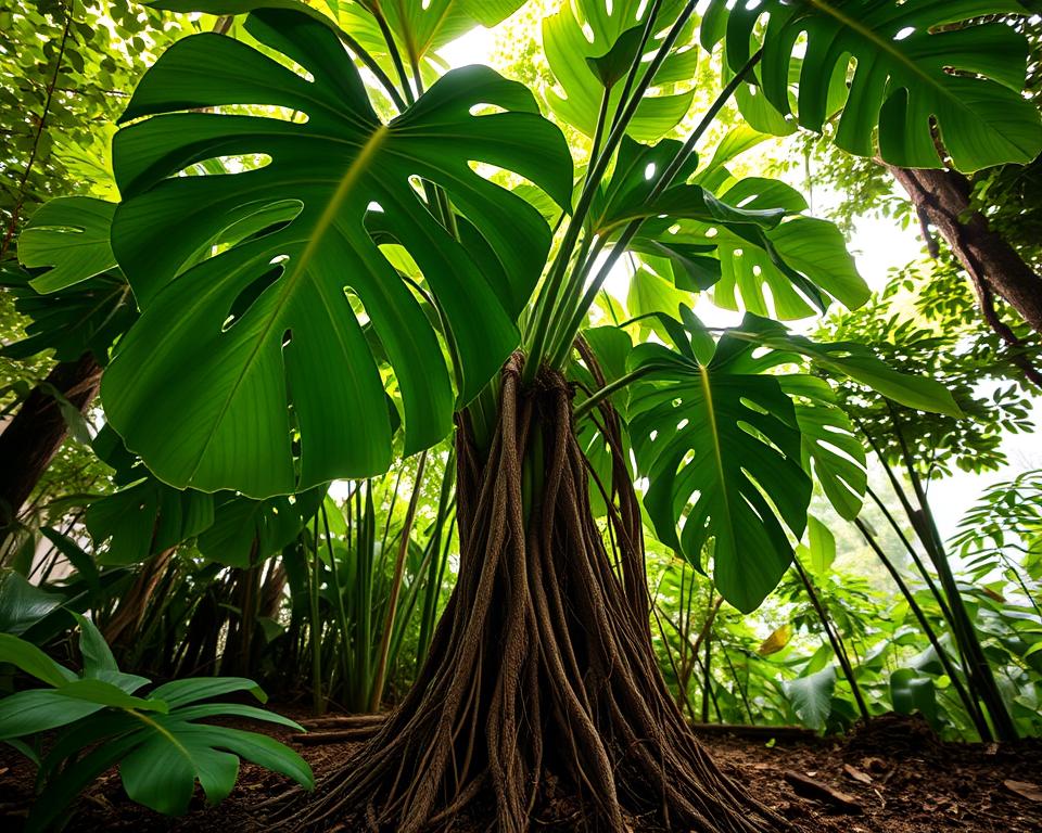 Monstera Luftwurzeln Umgebung