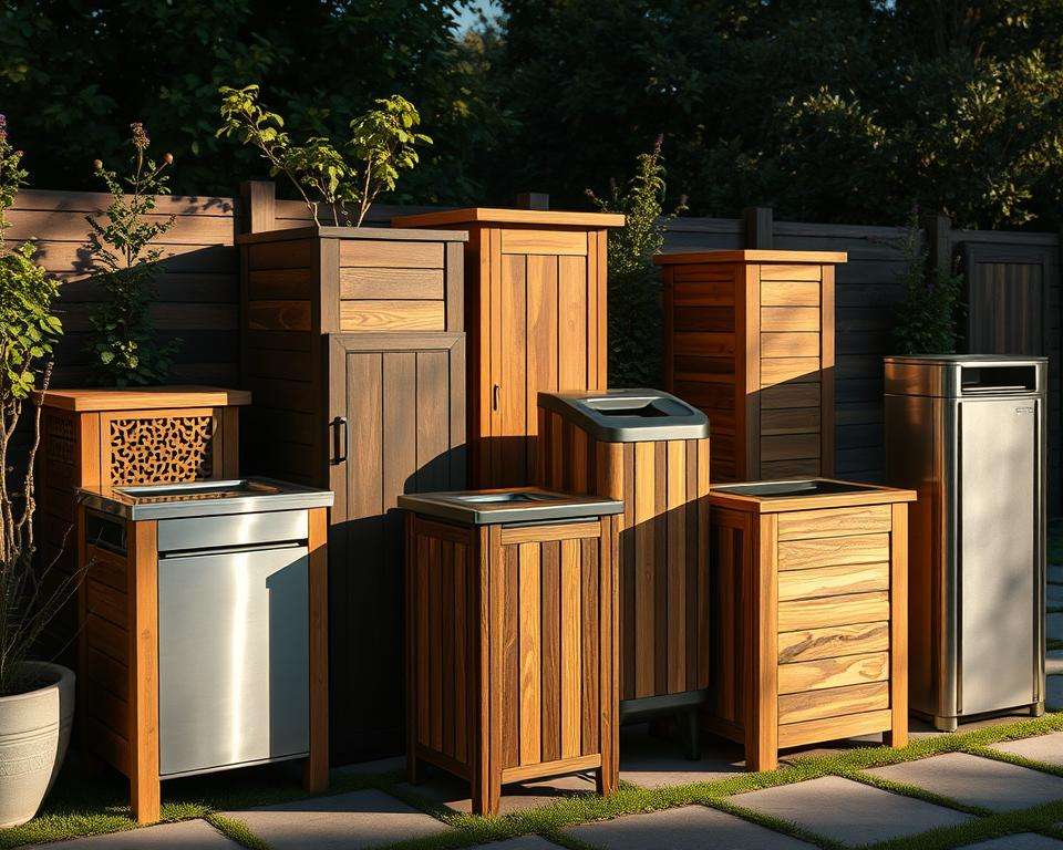 Mülltonnenverkleidungen Materialien