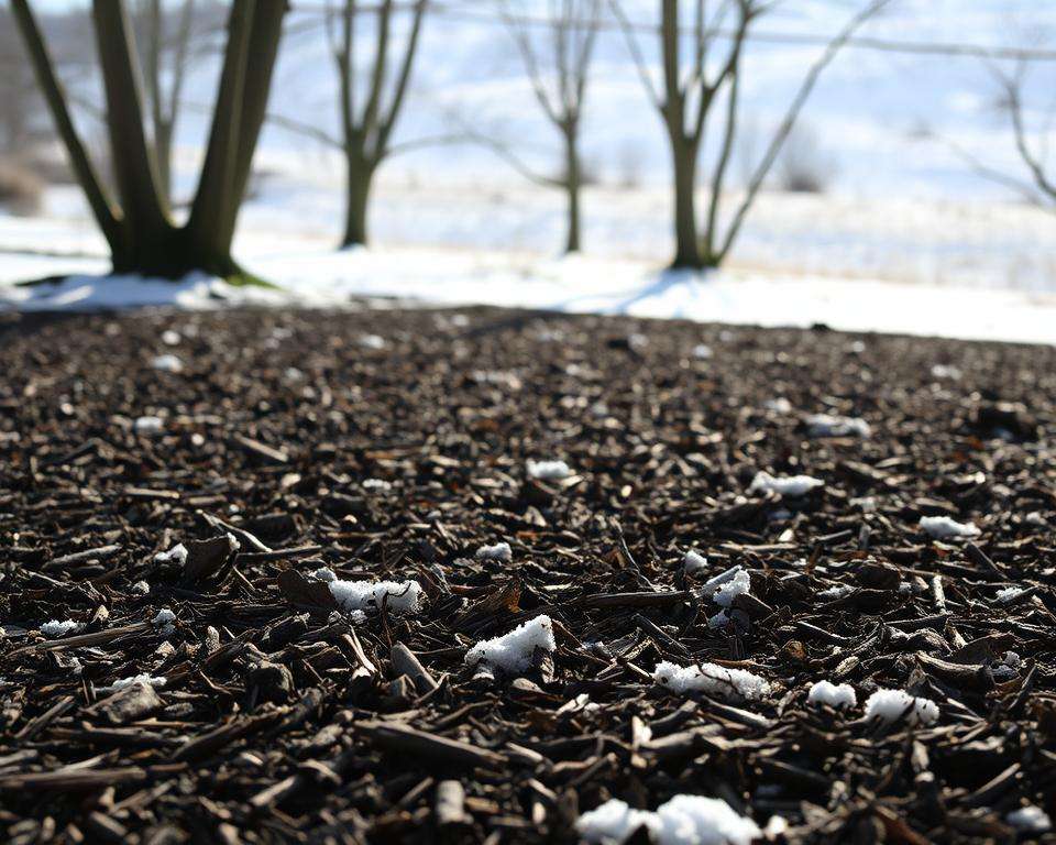 Mulchen und Abdecken des Bodens